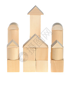 木屋建筑白色财产住宅童年建筑学玩具房屋城堡黄色背景图片