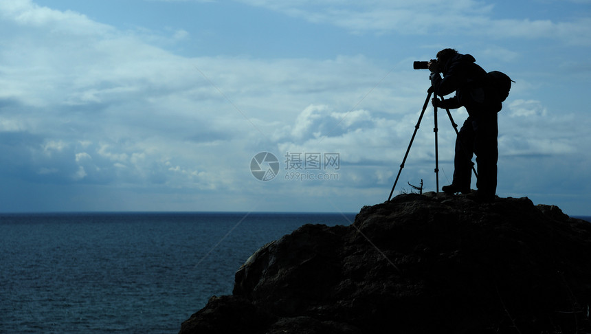 山上摄影师衣服活动山脉成年人男性男人风景旅行生活职业图片