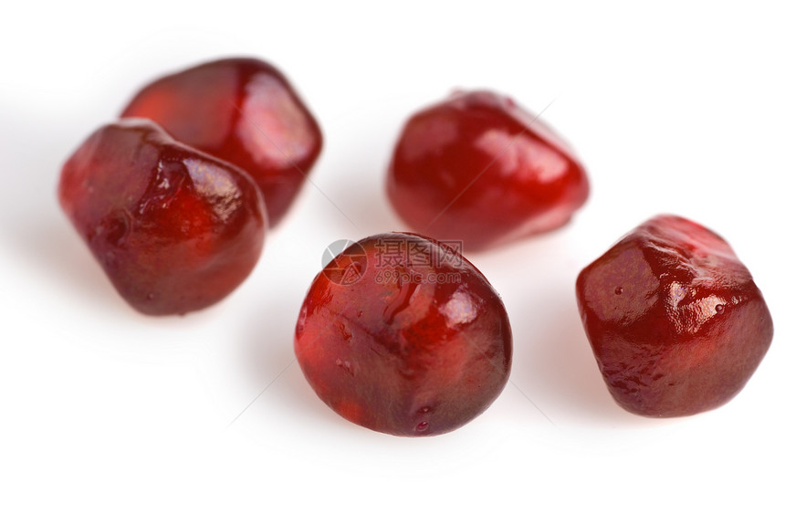 特写季节石榴白色药品水果种子热带小吃红色节食图片
