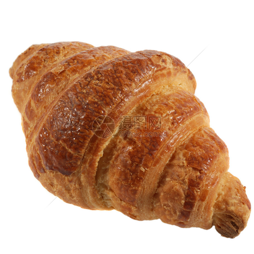 Croissant 孤立茶点文化食物摄影羊角面包薄片烘烤甜点零食图片