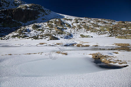 冰雪山岩石国家蓝色液体白色爬坡水库石头乡村背景图片