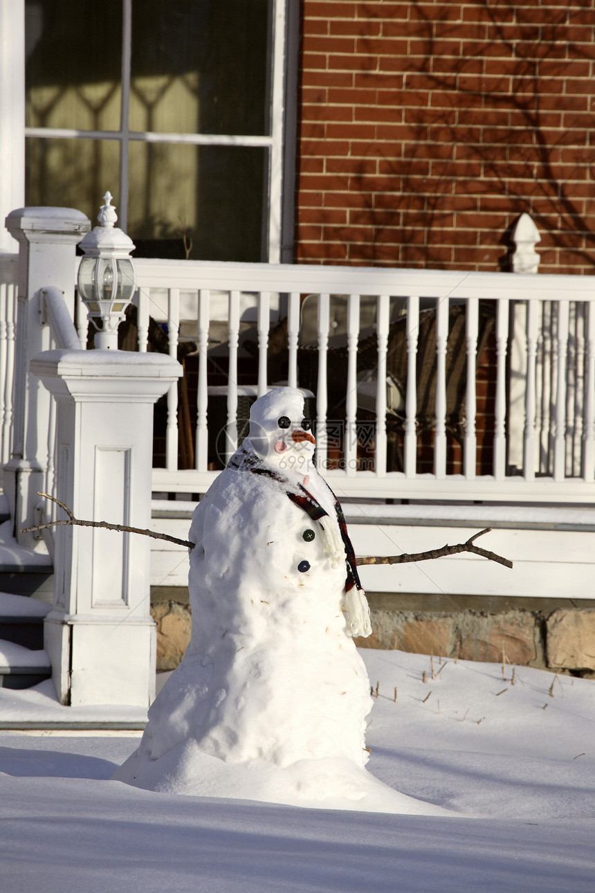 萨斯喀彻温的雪人图片