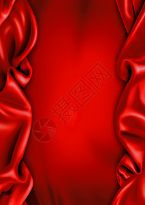 红沙子布面背景横幅天鹅绒红色作品面料布料布帘材质质地激情背景图片