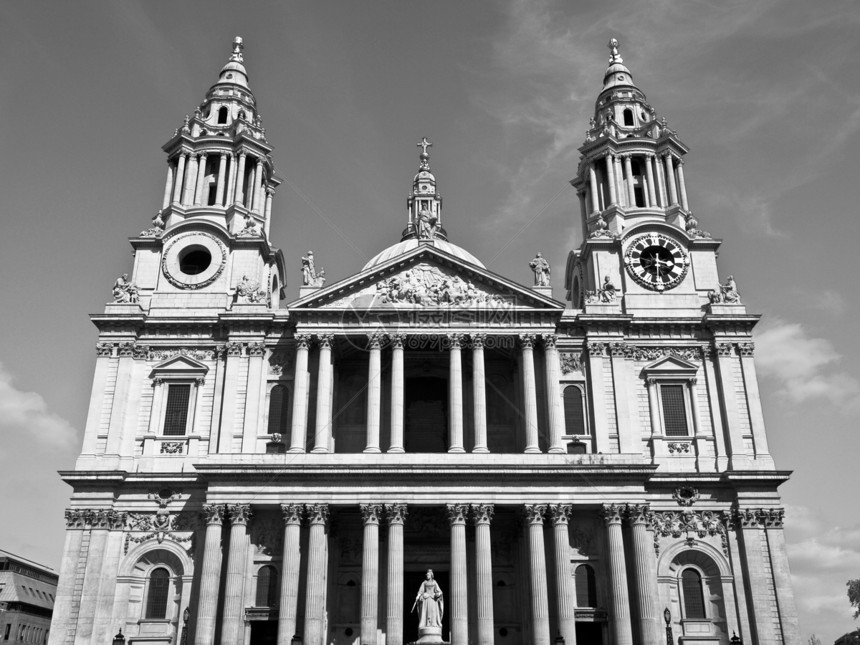 伦敦圣保罗大教堂建筑学废墟雕塑地标英语信仰王国建筑宗教教会图片