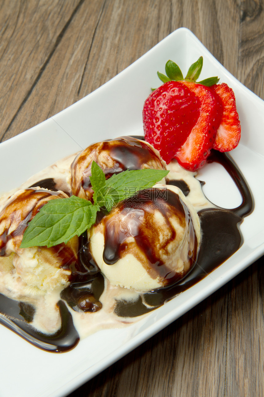冰淇淋宏观菜单奶油盘子餐厅配料牛奶美食甜点巧克力图片