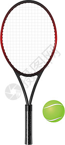 网球和球运动游戏活动闲暇球拍道具插图娱乐背景图片