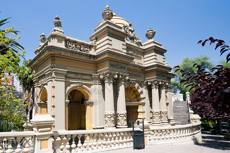 老圣地亚哥智利圣地亚哥旅游旅行纪念碑历史历史性拉丁城堡城市正方形房子背景