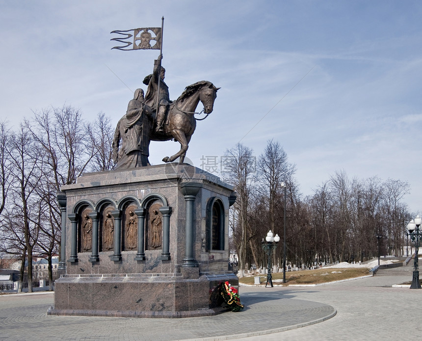 俄罗斯弗拉基米尔亲王的纪念碑图片