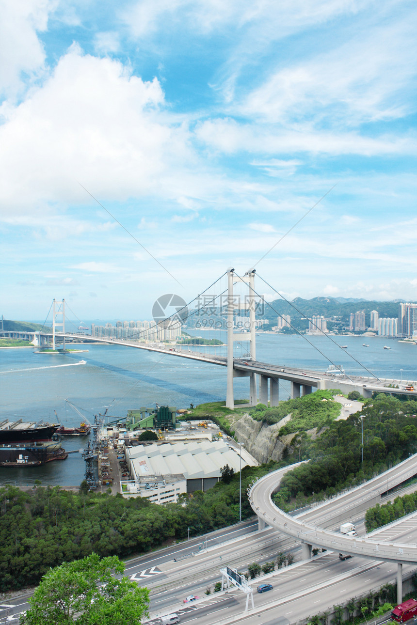 清马桥交通曲线建筑汽车城市橙子运输海洋地标辉光图片