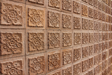 泰国棕色墙设计建筑艺术石头背景图片