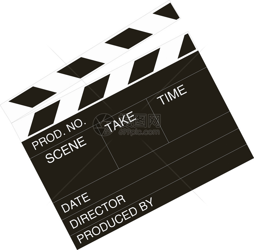 电影导演拍手滑板顺序粉笔场景工作室摄影娱乐镜头插图石板视频图片
