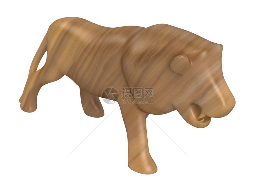 动物雕像塑像工作文化木头玩具狮子部落艺术手工护符图片