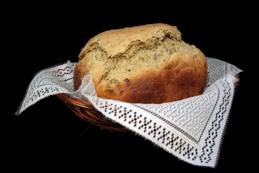 篮子里一包面包包子饮食纤维美食主食酵母面团面包屑小麦面粉图片
