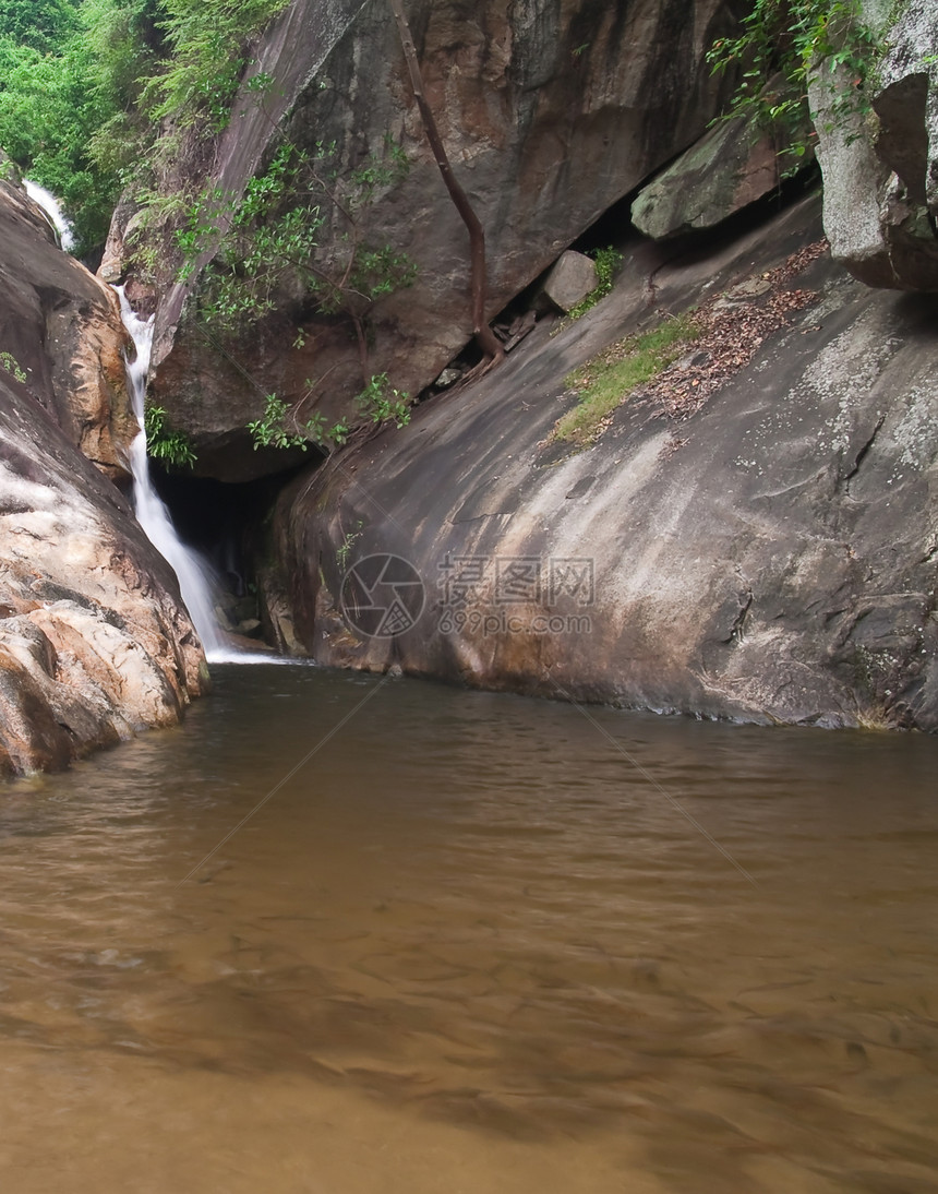 怀阳瀑布运河岩石水路植物瀑布地面爬坡发源地国家溪流图片