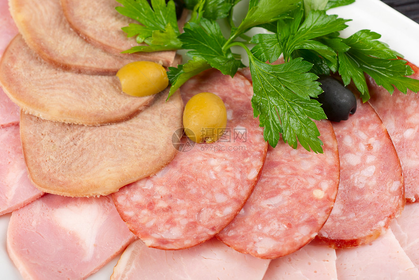 肉类类生活食物蔬菜团体猪肉熟食小吃火腿洋葱美食图片