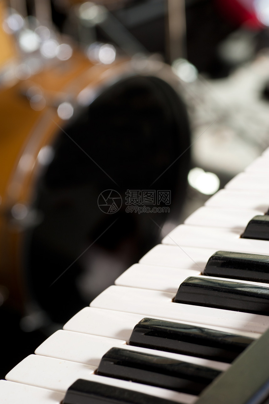 阶段文书音乐流行音乐会流行舞蹈水平电音控制钥匙合成器钢琴图片
