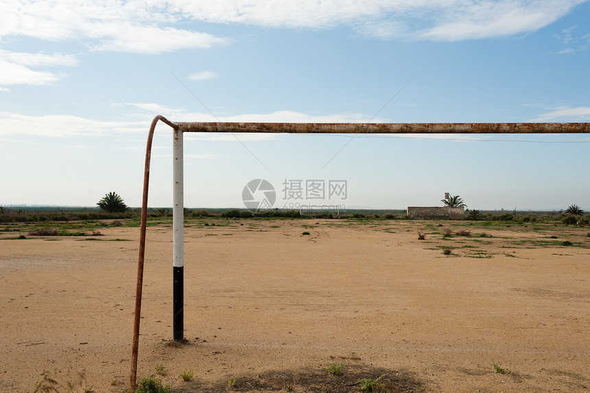 非洲足球球场水平外表场地游戏框架沥青草稿邮政灌木图片