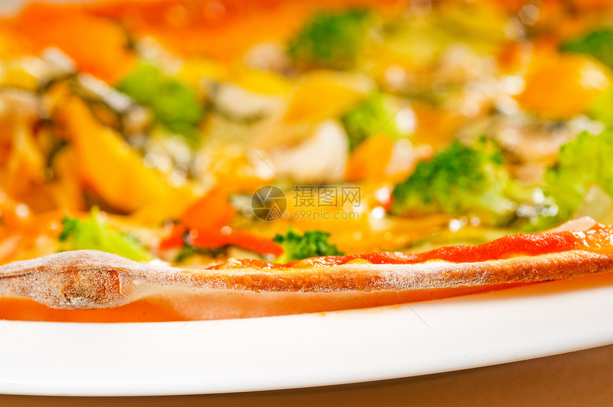 素食披萨午餐脆皮洋葱美食小吃蔬菜食物胡椒圆圈图片