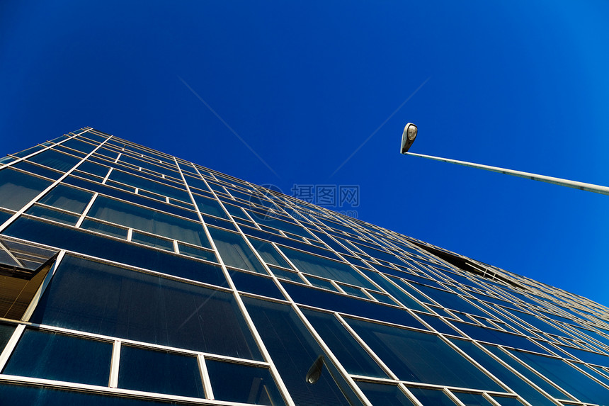 办公大楼市中心蓝色场景反射生活商业城市金融办公室金属图片