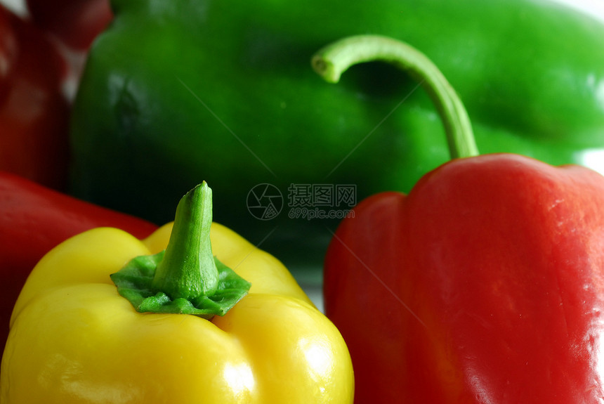 蔬菜沙拉绿色红色生产饮食烹饪食物星科纤维胡椒图片