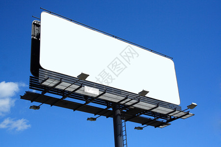 空空的广告牌展示城市路标天空营销宣传公告帆布横幅公司背景图片