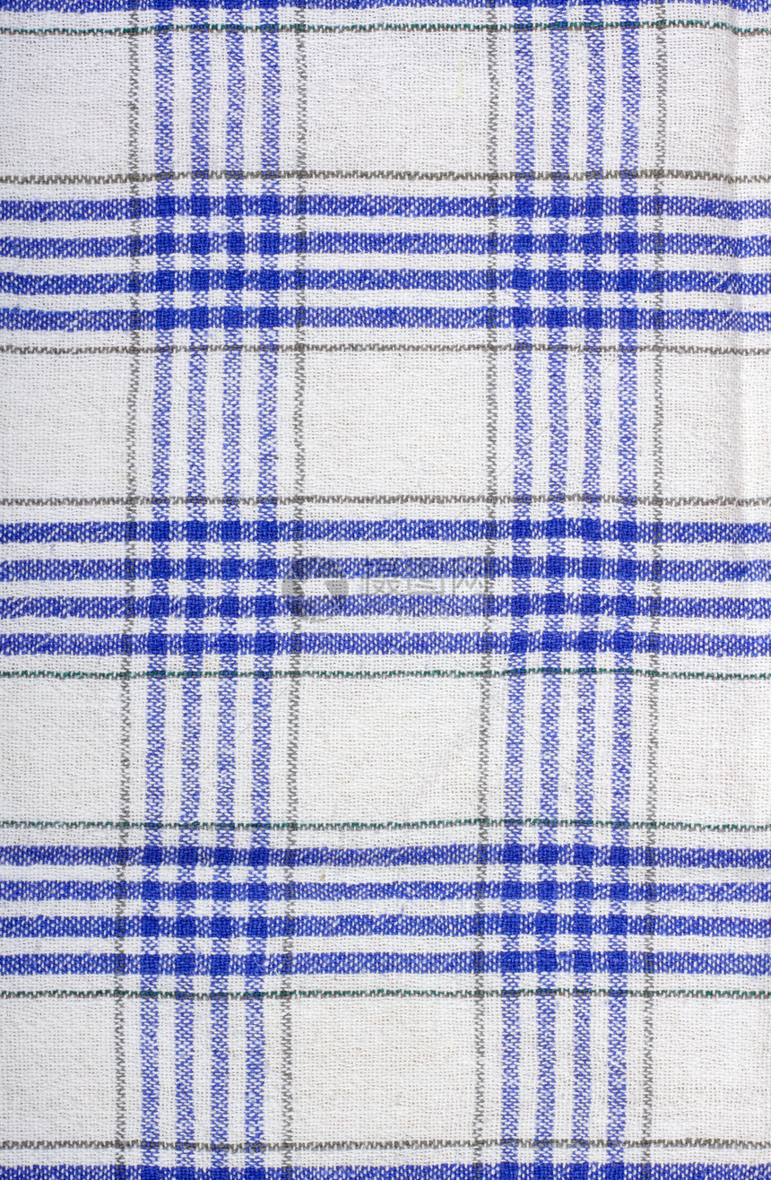 蓝色和白白桌布模式图片