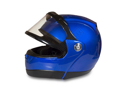 摩托车头盔赛车玻璃保险安全图片对象运动黑色伤害蓝色背景图片