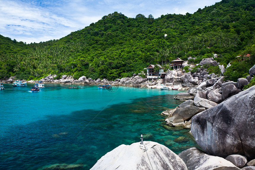 泰国南边的高涛岛墙纸天空旅游石头季节假期海洋海岸热带反射图片