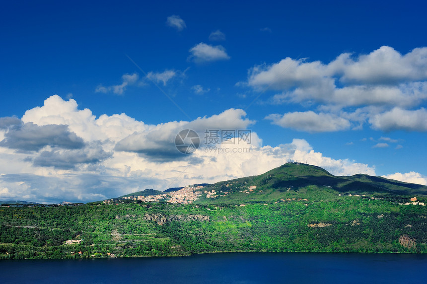 克拉鼠湖空地森林远景场地气候环境太阳山腰土地阳光图片