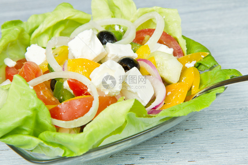 胎儿沙拉营养食物洋葱饮食胡椒草药蔬菜盘子午餐低脂肪图片