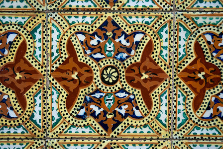 阿祖莱霍传统葡萄牙阿祖列霍斯陶瓷制品艺术房子瓷砖蓝色文化背景