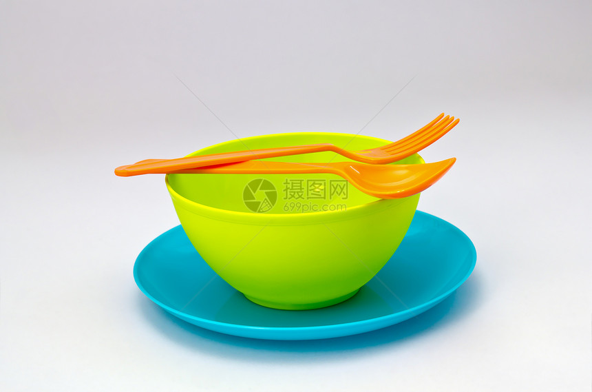 彩型塑料回收厨房菜肴勺子商品塑料板杯子野餐图片