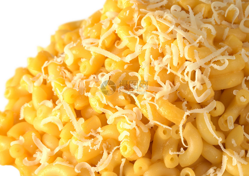 马卡罗尼和奶酪磨碎照片水平食物黄色营养图片