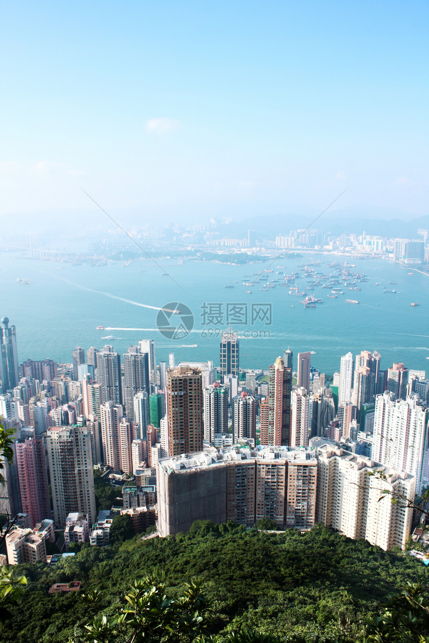 香港旅行天空市中心吸引力城市摩天大楼风景顶峰商业建筑学图片