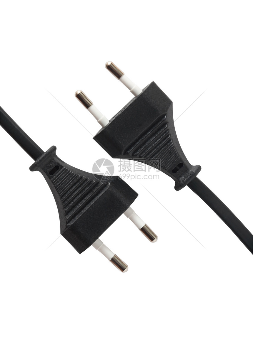 电插件两脚电缆电源电源线插头对象力量活力图片