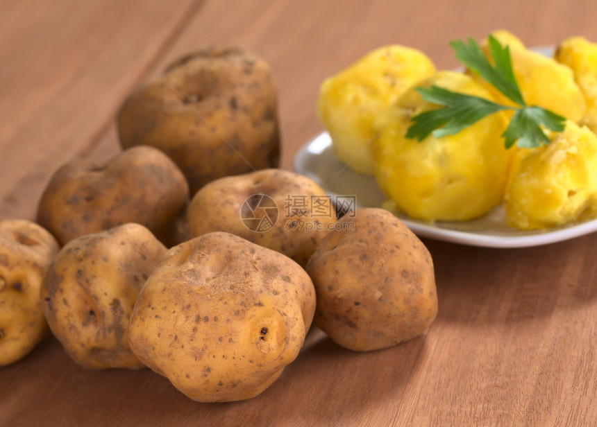 秘鲁黄土豆蔬菜营养水平照片食物午餐黄色图片