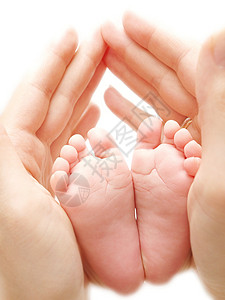 婴儿脚脚趾白色手指父母背景图片