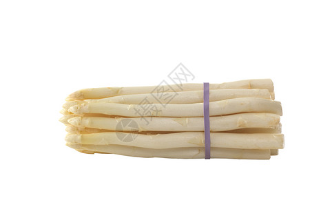 拉古鲁斯白阿斯帕拉古斯照片营养松紧带乐队食物白色美味橡皮带子水平背景