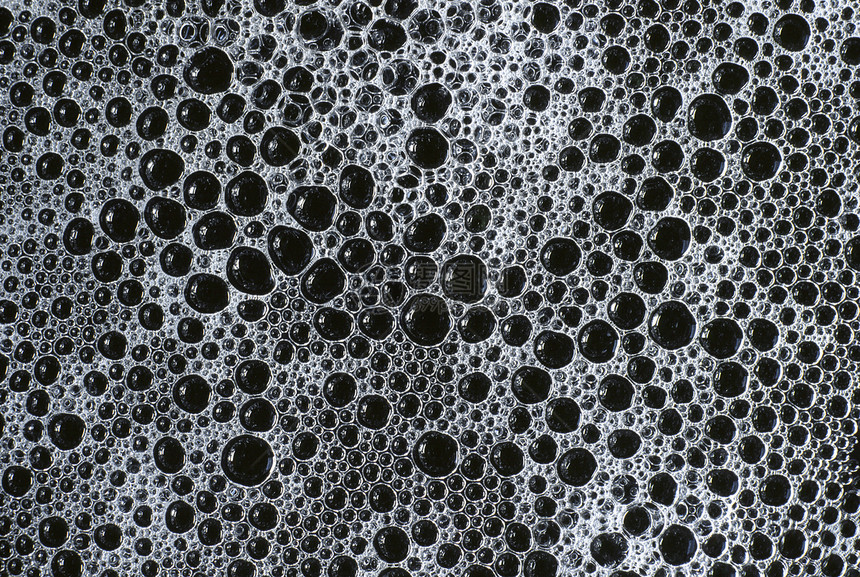 肥皂泡沫气泡水平黑色液体图片