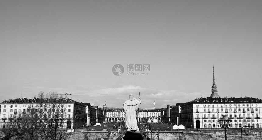 都灵维托里奥广场风格黑色广场地标白色正方形纪念碑建筑学图片