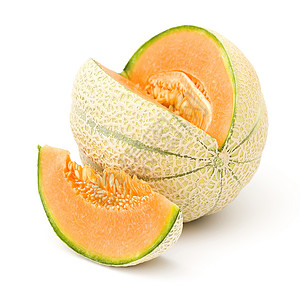 白色背景上孤立的橙子甘蓝瓜水果蔬菜生产饮食食物营养橙子甜点背景图片