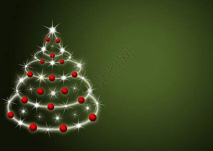 圣诞树枞树星星家庭庆典背景图片