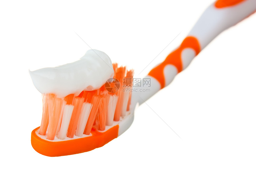 牙刷工具牙膏牙齿清洁度白色健康卫生图片