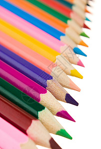 彩色铅笔工具艺术白色学校艺术家背景图片