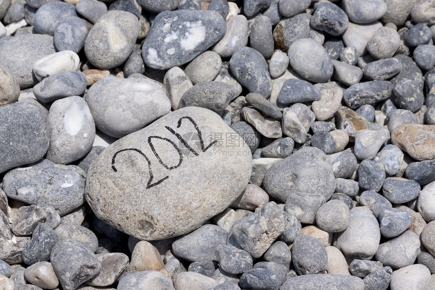 2012年沿海岩石山的一年砾石巨石岩石碎石卵石地面材料灰色花岗岩瓦砾图片