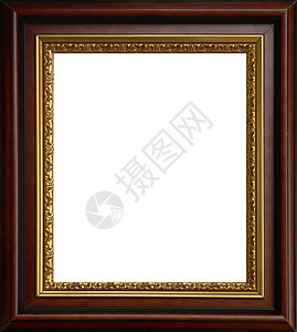图片的图像框架金子绘画木头装饰品矩形塑料白色背景图片