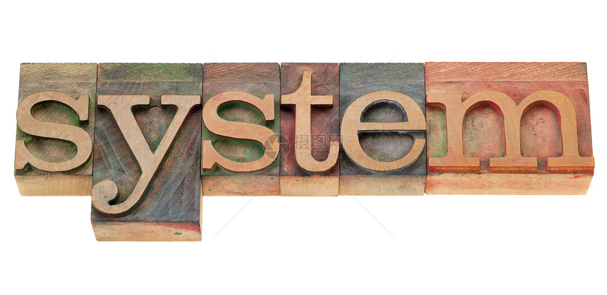 以木质文字打印类型显示的系统图片