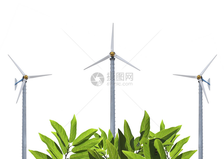 生态友好型能源风车地球活力叶子技术光合作用创新发电机资源环境图片