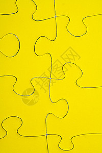 拼谜材料会议拼图解决方案战略链接黄色纹理背景图片