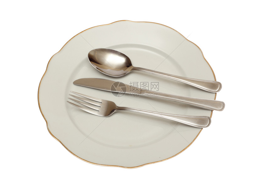 空盘牌早餐刀具盘子食物赞助自助餐环境午餐美食接待图片